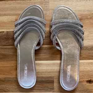 Silver sandals